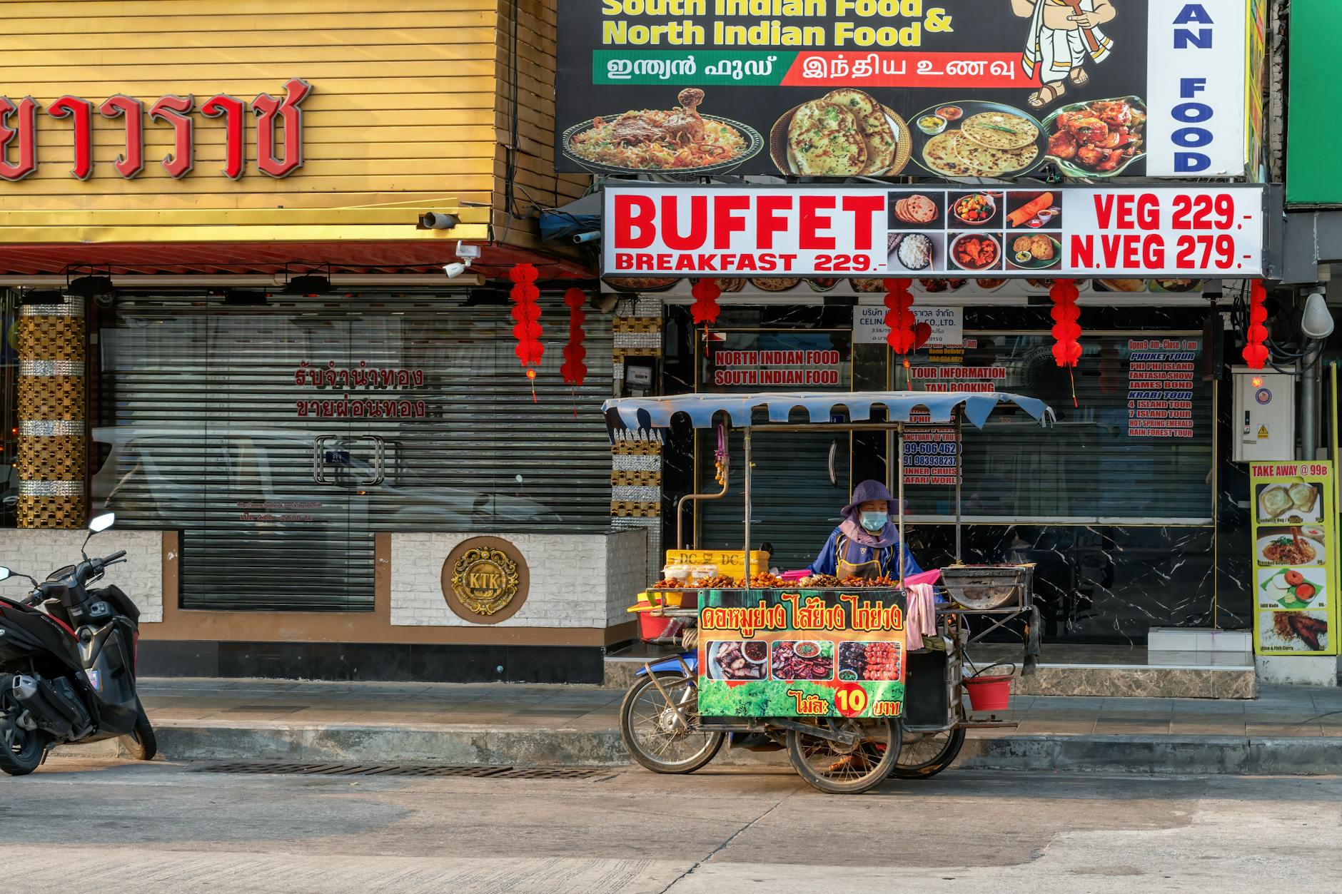Affordable street food vendor selling cheap eats in Munich