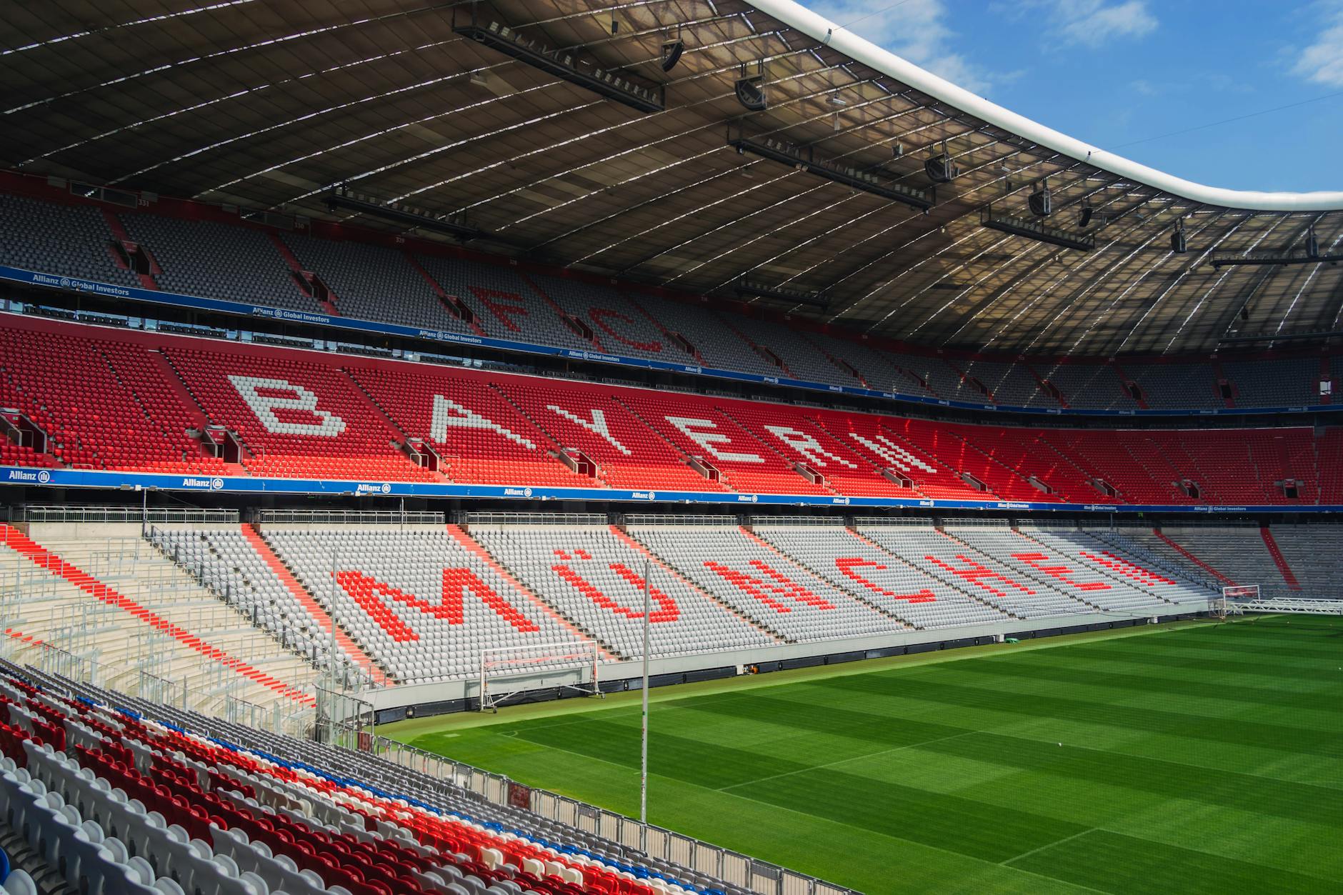 Top 15 Must-See Landmarks in Munich 11 Allianz Arena Munich football stadium Bayern lit up evening