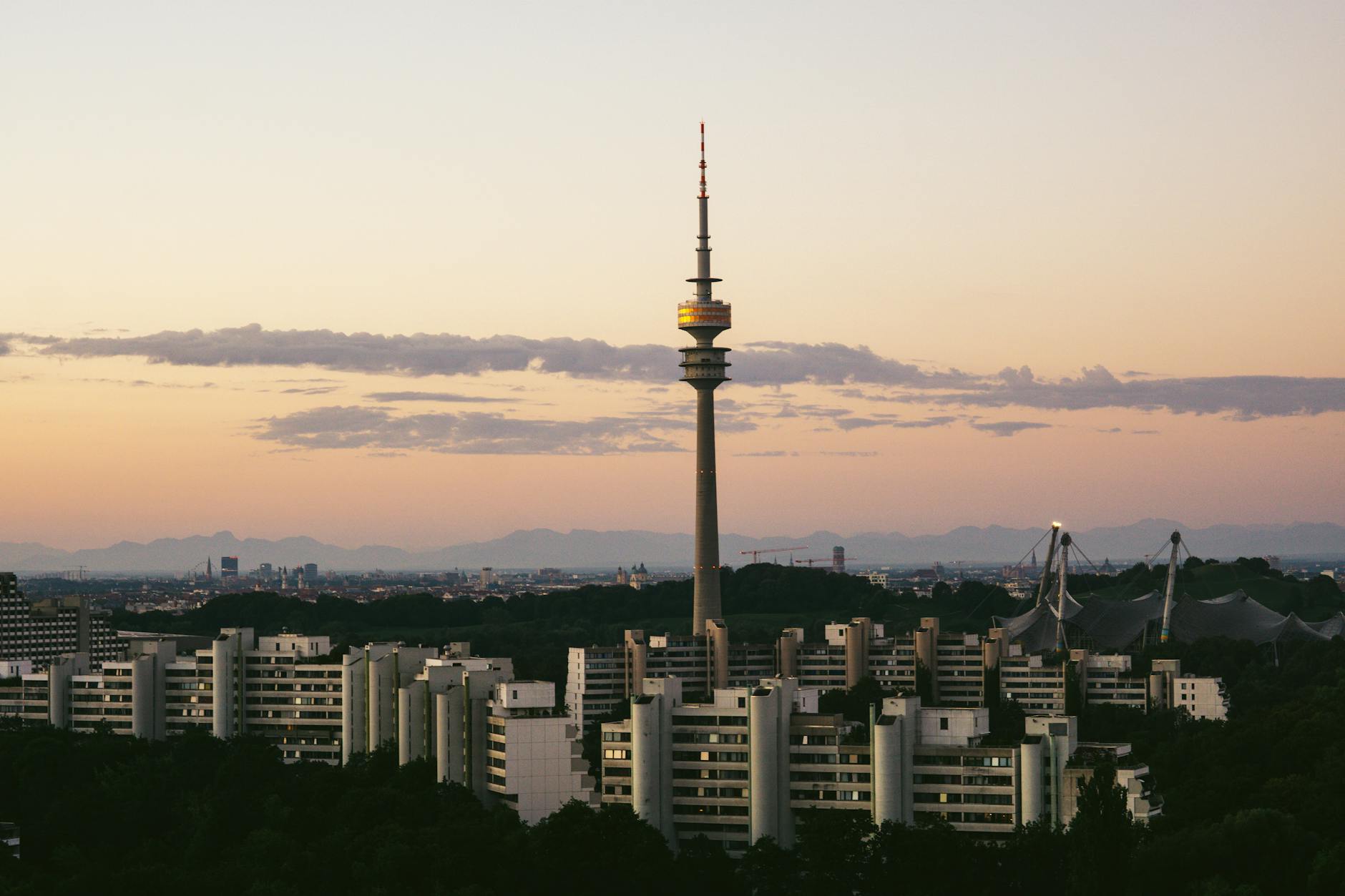 Top 15 Must-See Landmarks in Munich 10 Munich Olympic Park 1972 BMW Tower modern architecture