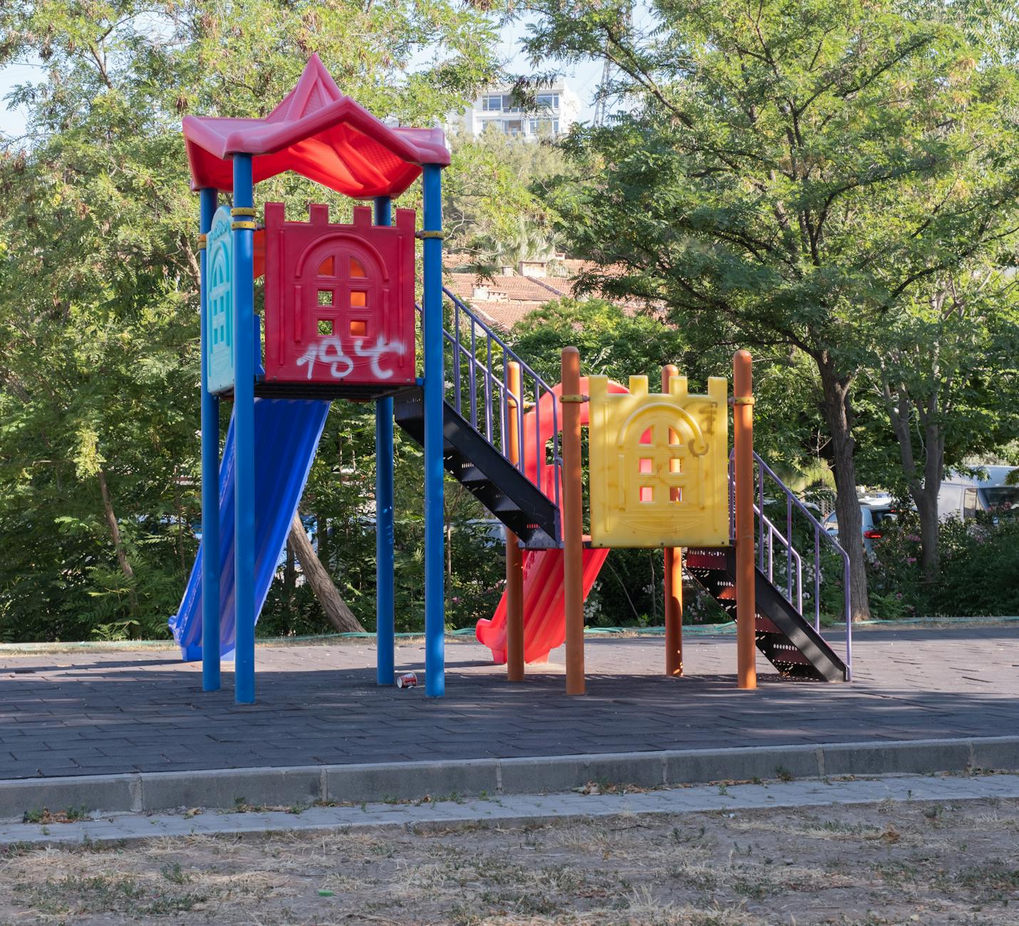 Best Playgrounds and Parks for Kids 2 Munich playground children playing equipment slide swing wooden