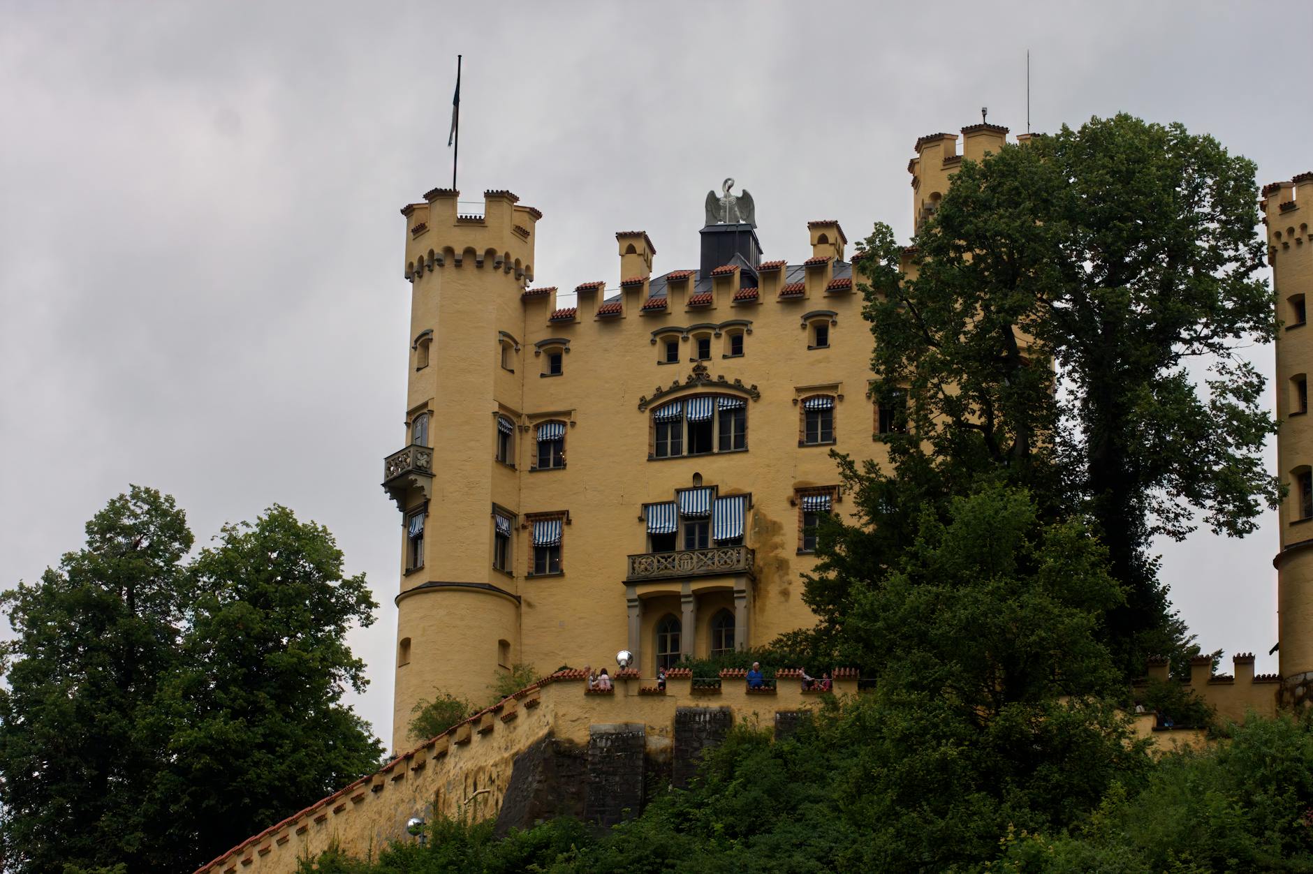 Hohenschwangau Castle yellow Bavarian Ludwig II childhood home