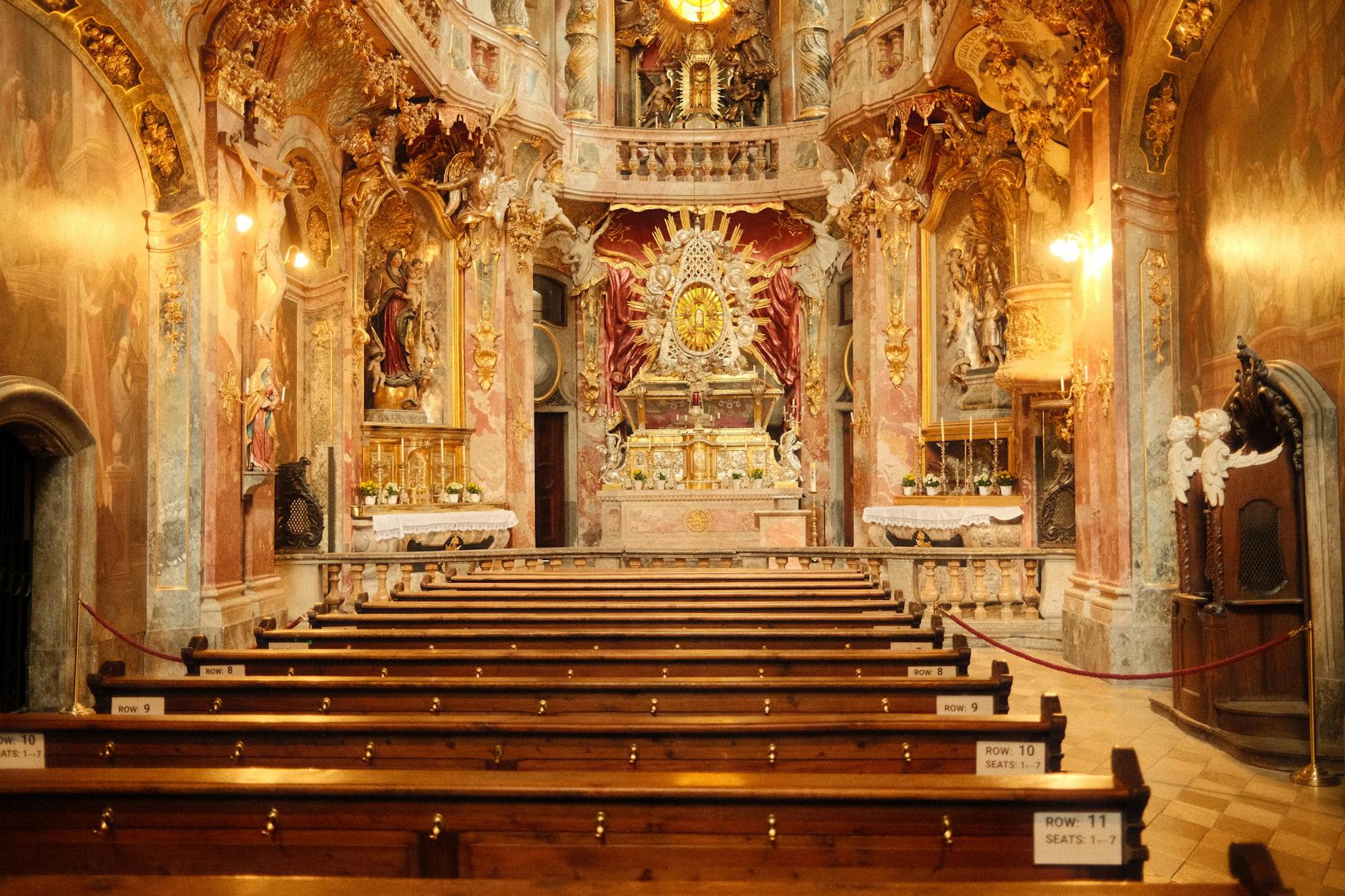 Munich hidden gems Asamkirche ornate Baroque interior on Sendlinger Strasse