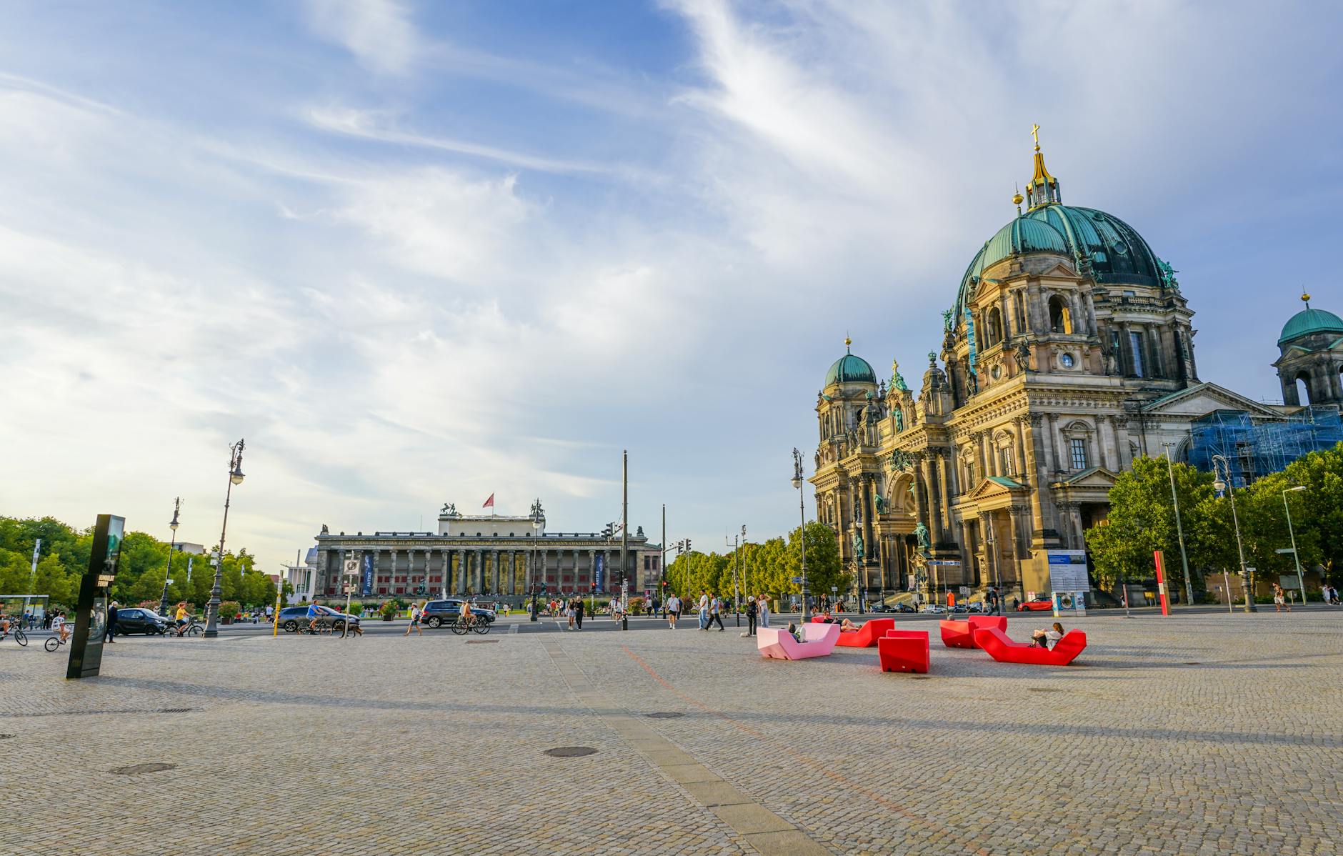 Museum quarter plaza in Europe