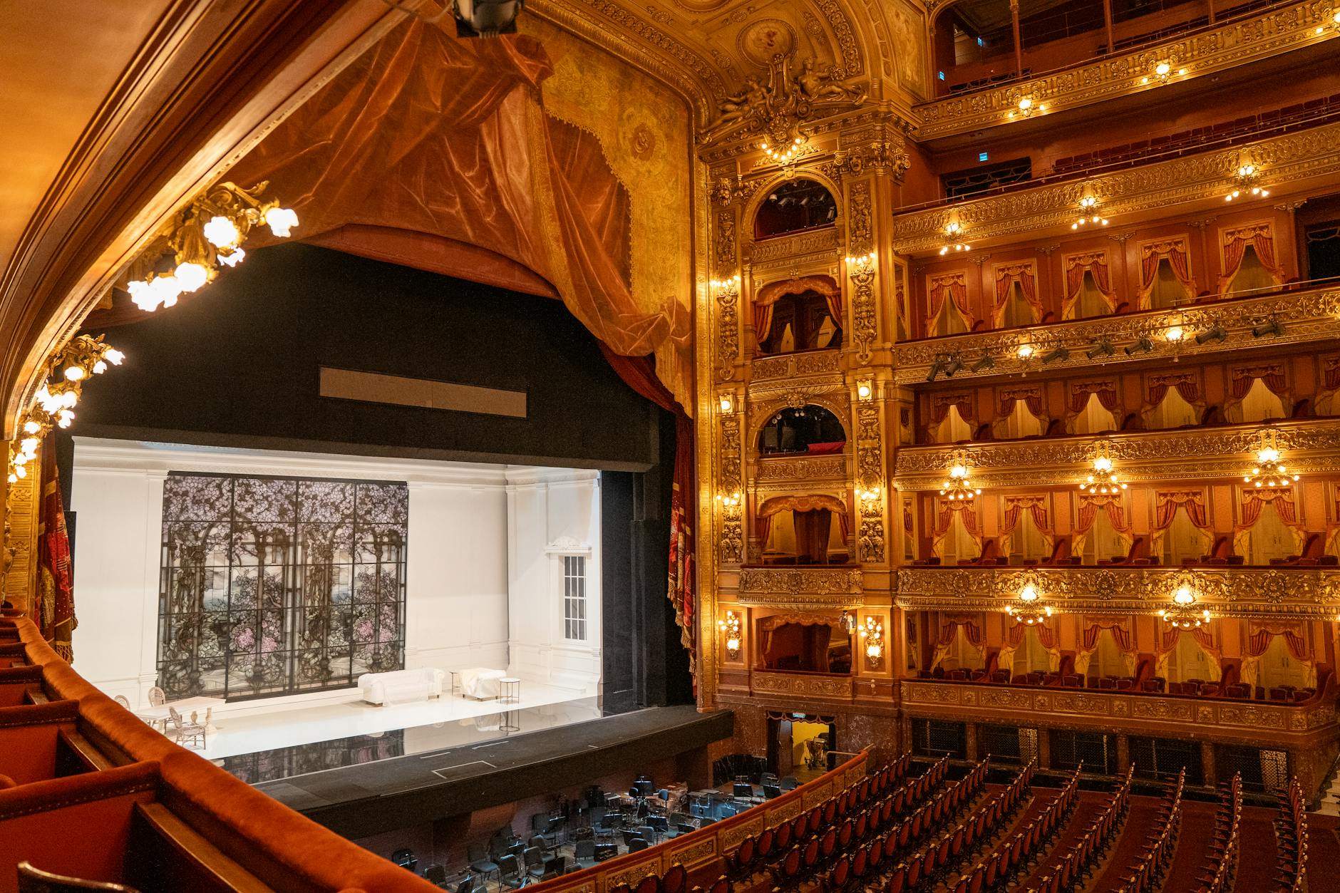 Opera house theatre interior