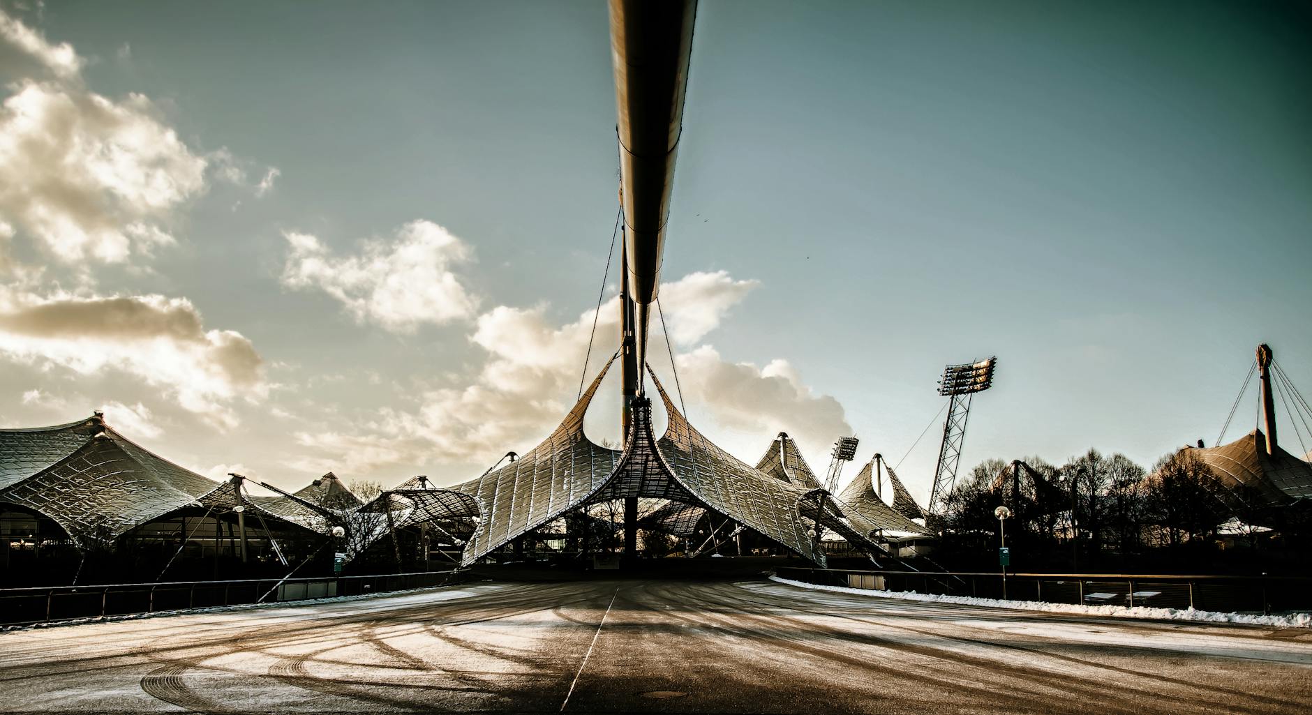 Munich Architecture: From Gothic to Modern — A Visitor's Guide 4 Olympic Stadium Munich tensile tent roof Frei Otto Behnisch 1972