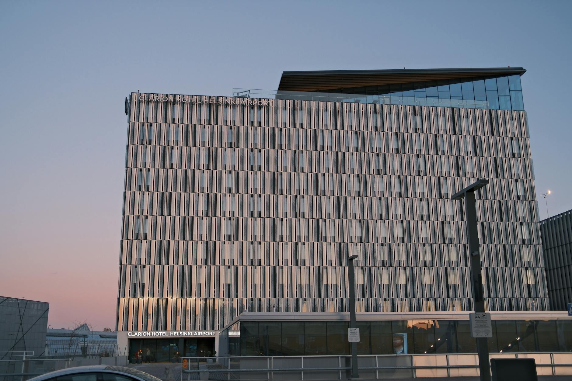 hotels near Munich airport MUC terminal hotel exterior glass facade