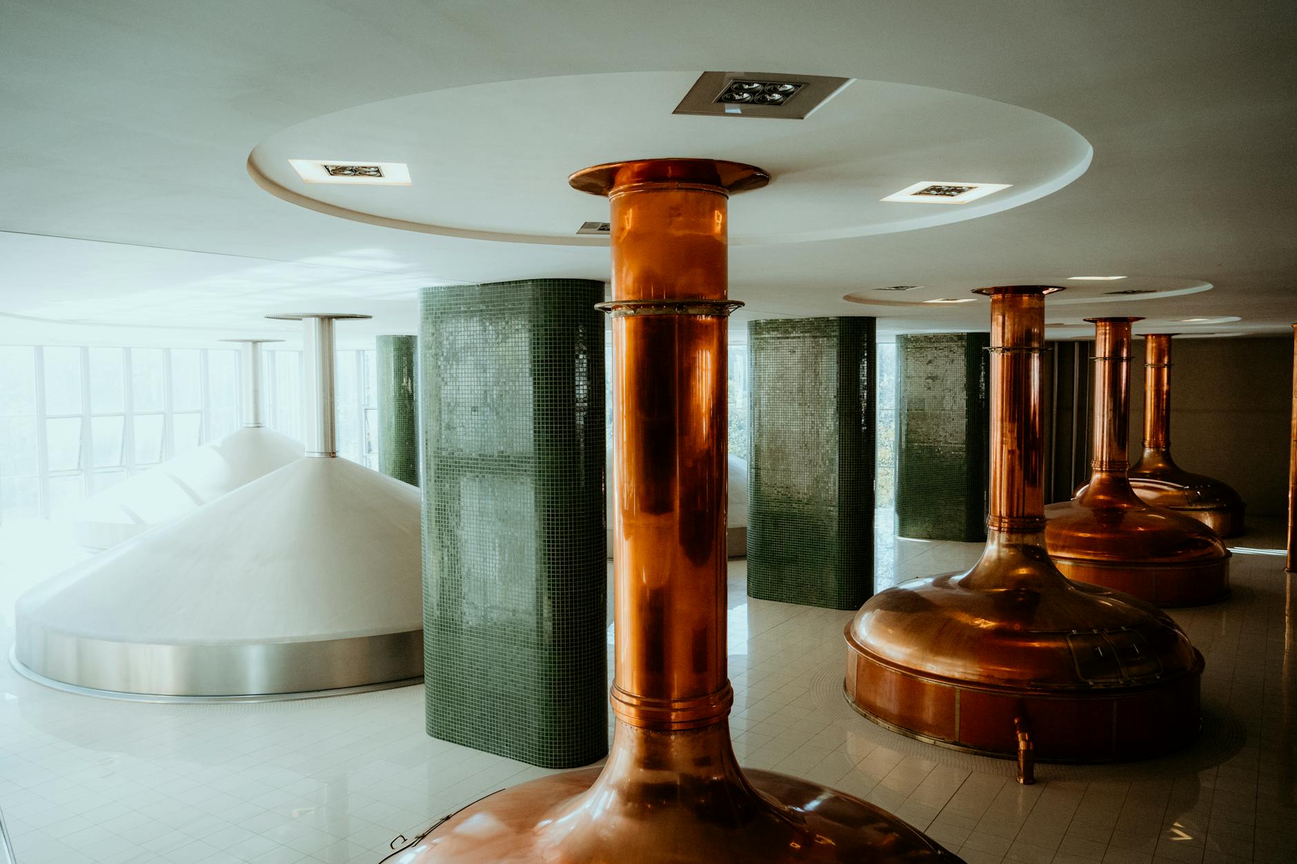 Munich Beer Halls and Breweries Guide 4 Brewery copper brewing tank Munich beer production