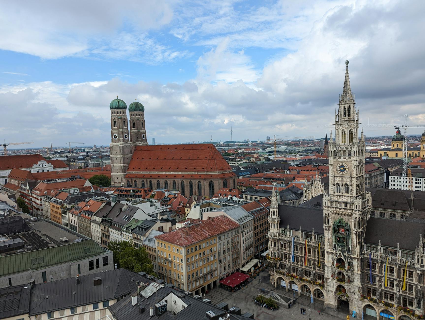 Cafe Vorhoelzer Forum TUM rooftop view Munich panorama best cafes
