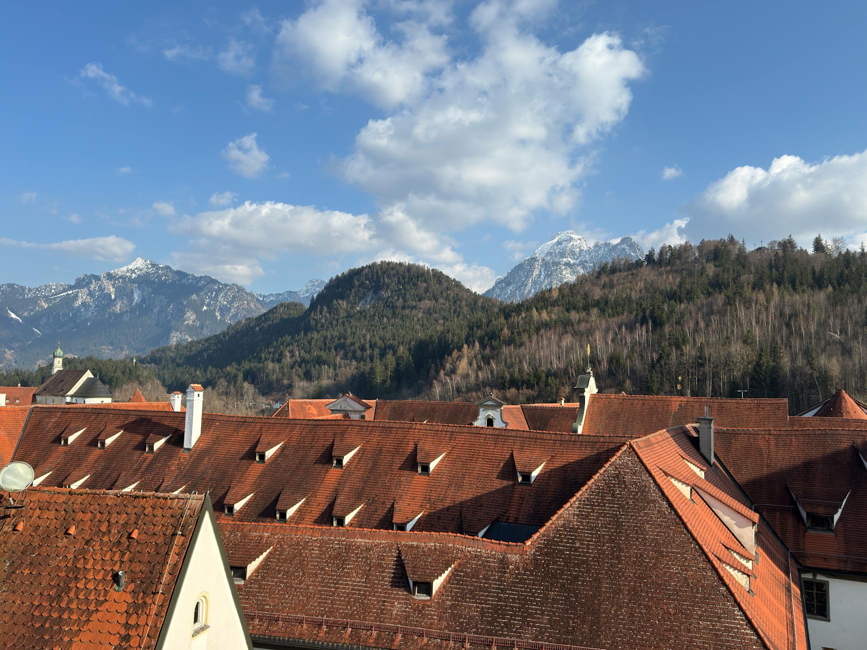Garmisch Partenkirchen Bavarian Alps village painted houses